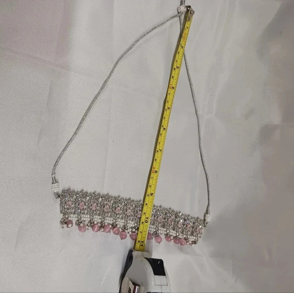 NEW Rhinestone and pearl choker set - Picture 4 of 6